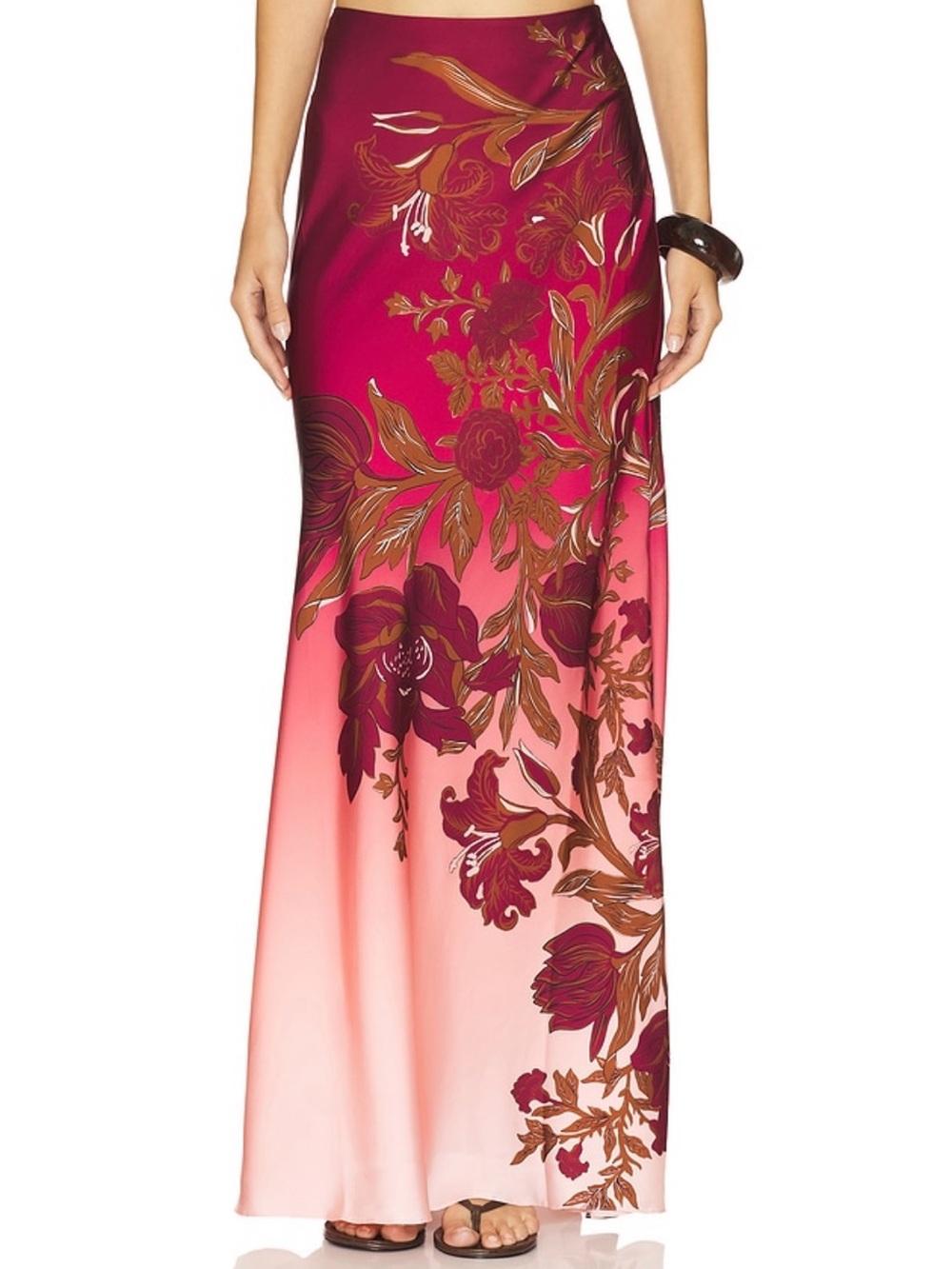 ROCOCO SAND Maxi Skirt in Burgundy